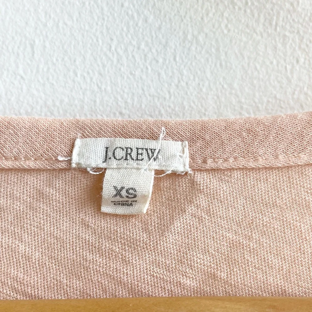J.Crew Peach Sequin Tee